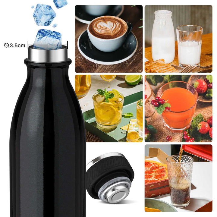 1000ml Thermoskanne Trinkflasche aus Edelstahl