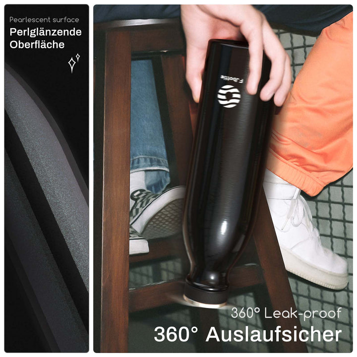 1000ml Thermoskanne Trinkflasche aus Edelstahl
