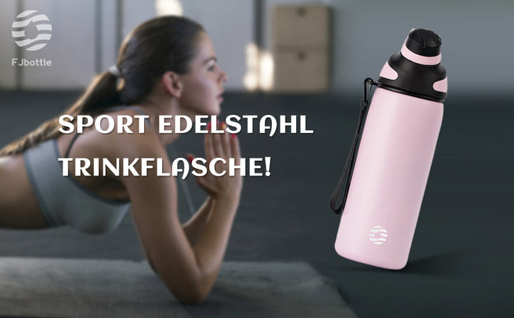 400ml Thermoskanne Trinkflasche aus Edelstahl mit Magnetischem Deckel, Kohlensäure geeignet Wasserflasche