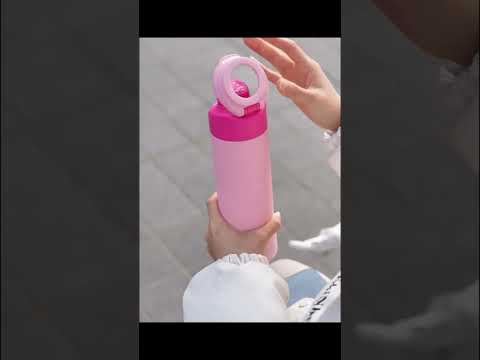 710ml Thermoskanne aus Edelstahl mit Magnetischem Deckel, Kohlensäure geeignet Wasserflasche