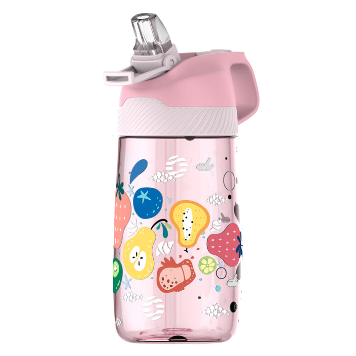 Acquista 1 bottiglia per bambini con beverino per acqua, bottiglia d'acqua  per bambini con cannuccia e manico, tazza per borraccia portatile per  bambini