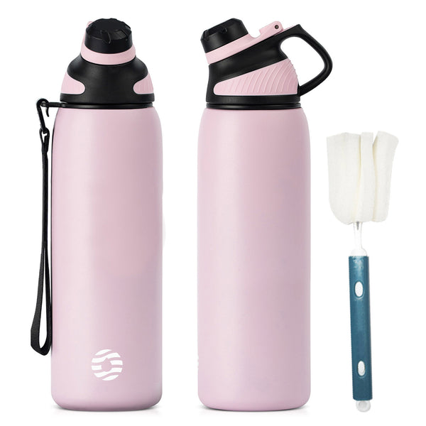 1000ml Stainless Steel Insulated Bottle, Pink