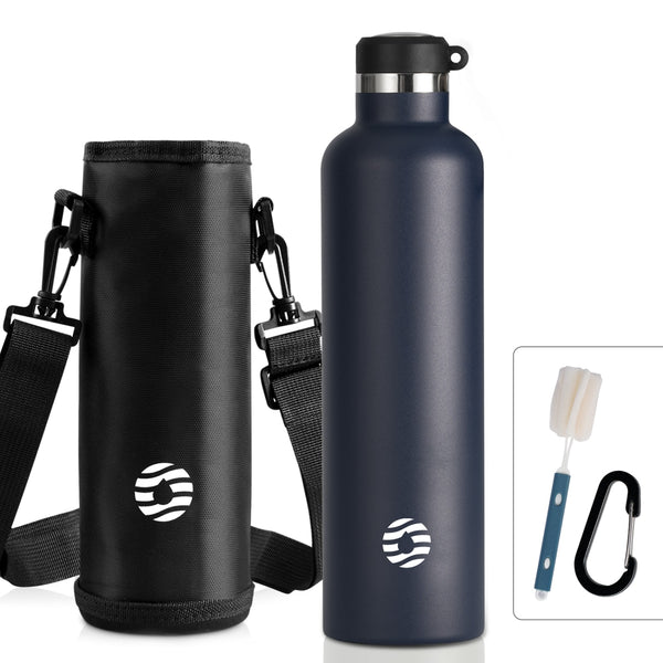 1000ml Stainless Steel Insulated Bottle, Blue